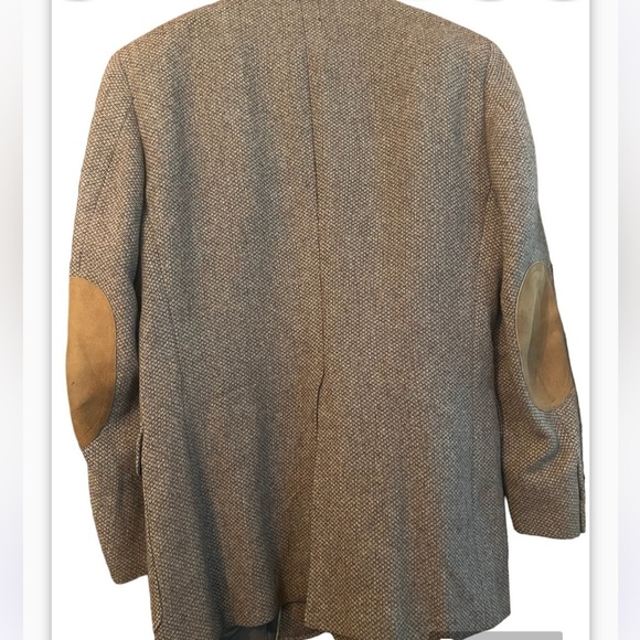 Austin Reed London Brown Men Sz 42 Wool Sport Coat Blazer Elbow Patches - Picture 3 of 10